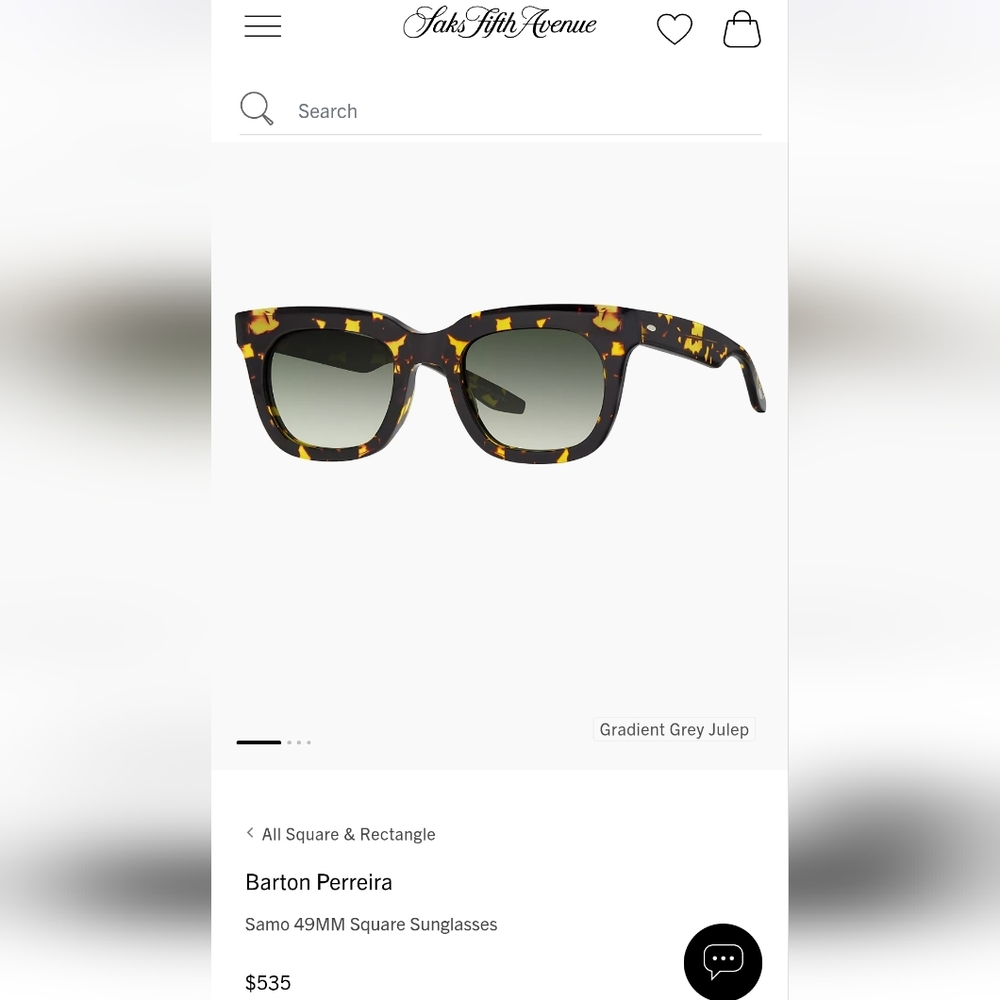Barton Perreira Gradient Grey Sunglasses